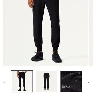 Men's Black Jogger Scrub Pants